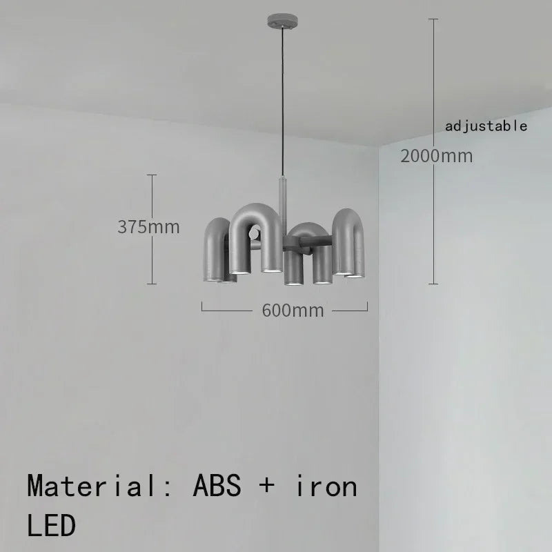 Elowen Arc Adjustable Metal Pendant Light – product view 13