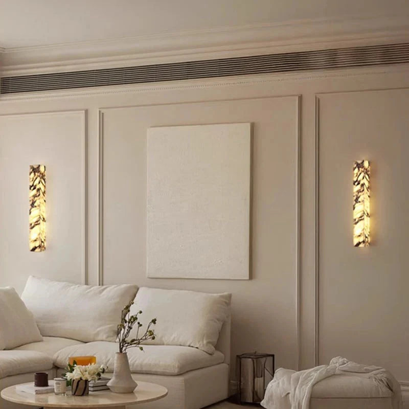 Oriana Veil Dimmable Marble Wall Sconce – product view 4