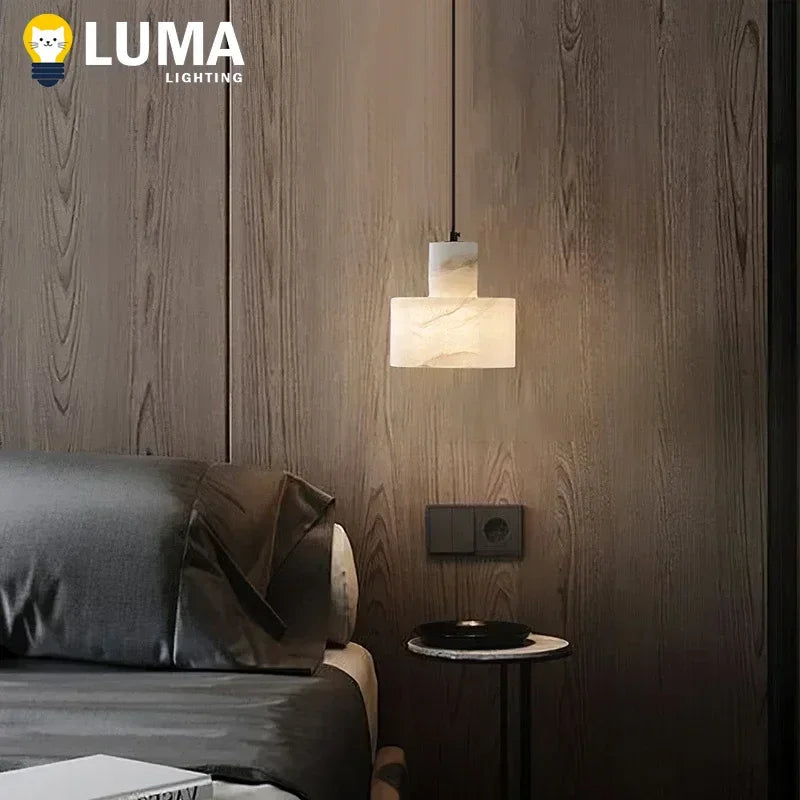 Brielle Veil Marble Pendant Light – Modern Marble Pendant Lights for Bedroom