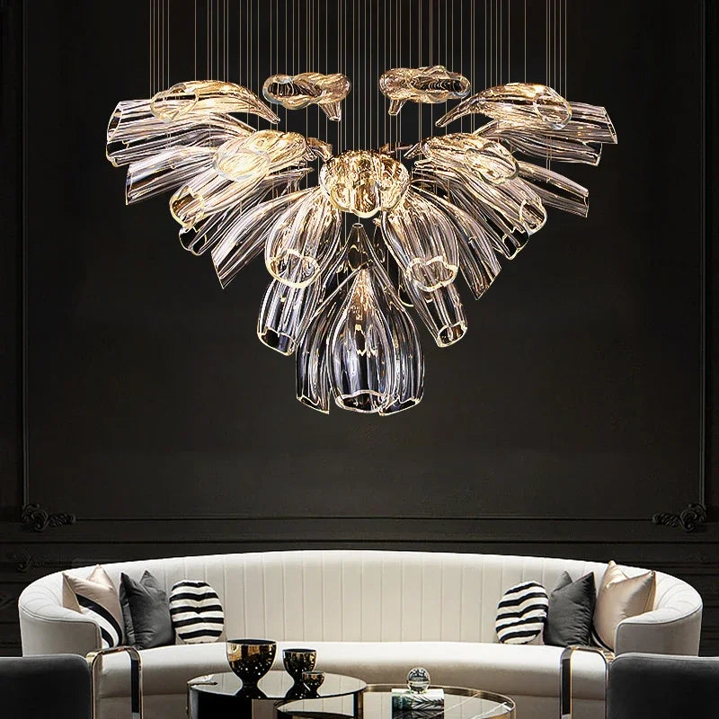 Delia Arc Glass Pendant Light – product view 2