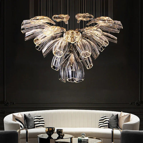 Delia Arc Glass Pendant Light – product view 2