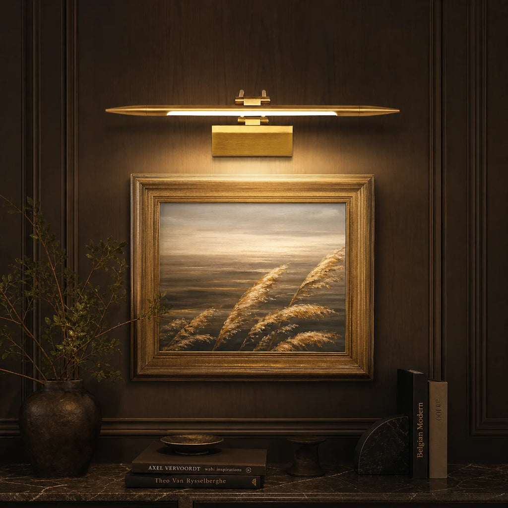 Brass Adjustable Picture Light For Bathroom – detail view 3