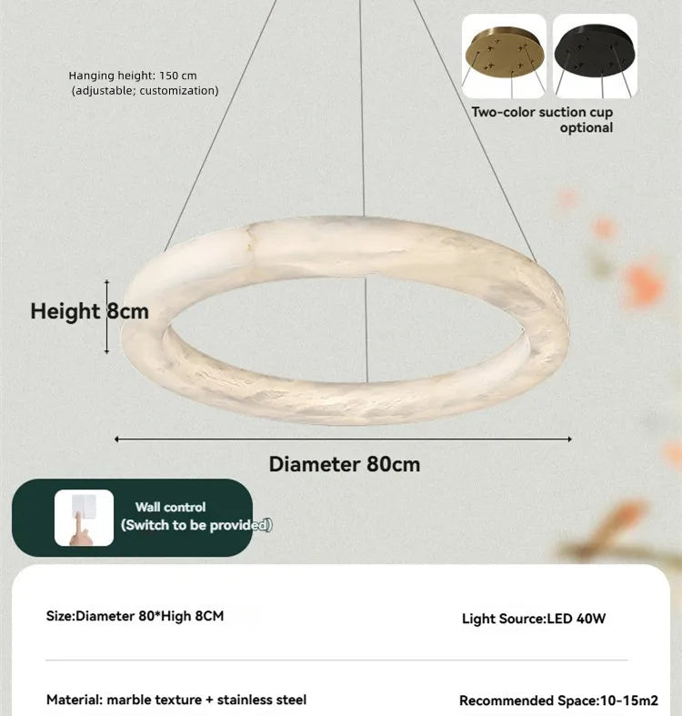 Nero Prism Natural Marble Chandelier – Vintage – product detail 9