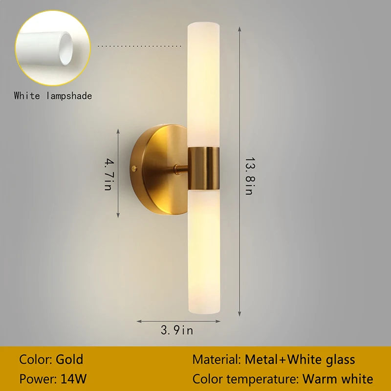 Olea Drift Glass Wall Sconce – Modern – product detail 13