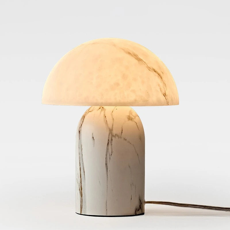 Marble Table Lamp – Wabi-Sabi Japanese for Bedside, Desk & Office, Living Room | Evanthe Grove by Evenlyr