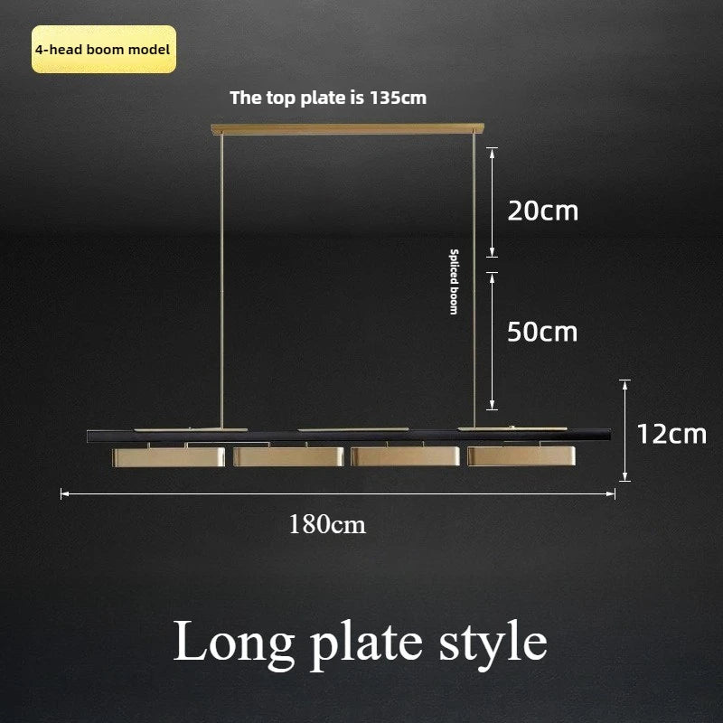 Isolde Arc Linear Metal Pendant Light – product view 11
