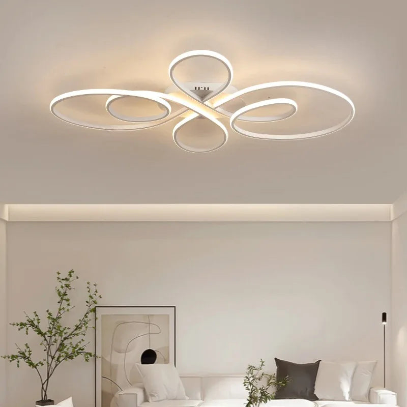 Orlena Remote Control Modern Chandelier for Living Room – Dimmable – detail view 3