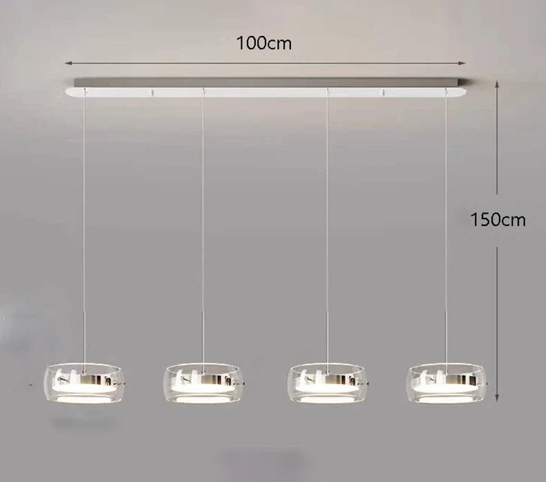 Vita Crescent Glass Chandelier – Remote Control – product detail 16