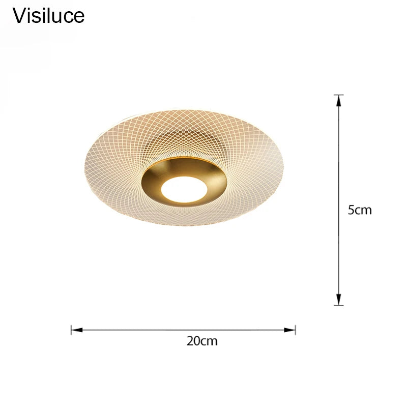 Helios Modern Flush-Mount Ceiling Light for Hallway – detail view 7