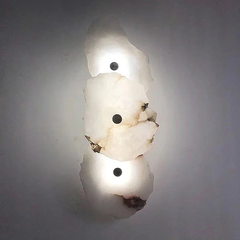 Marble Wall Sconce – Modern Minimalist Smart LED for Bedroom, Living Room, Bathroom | Mirelle Beam by Evenlyr