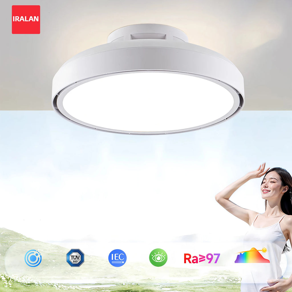 Kensley Bladeless Dimmable Ceiling Fan Light – Remote Control
