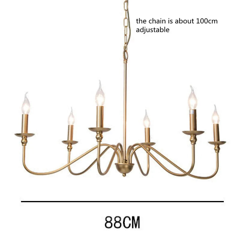 Metal Chandelier – Vintage for Living Room, Dining Room & Kitchen | Virelle Contour by Evenlyr