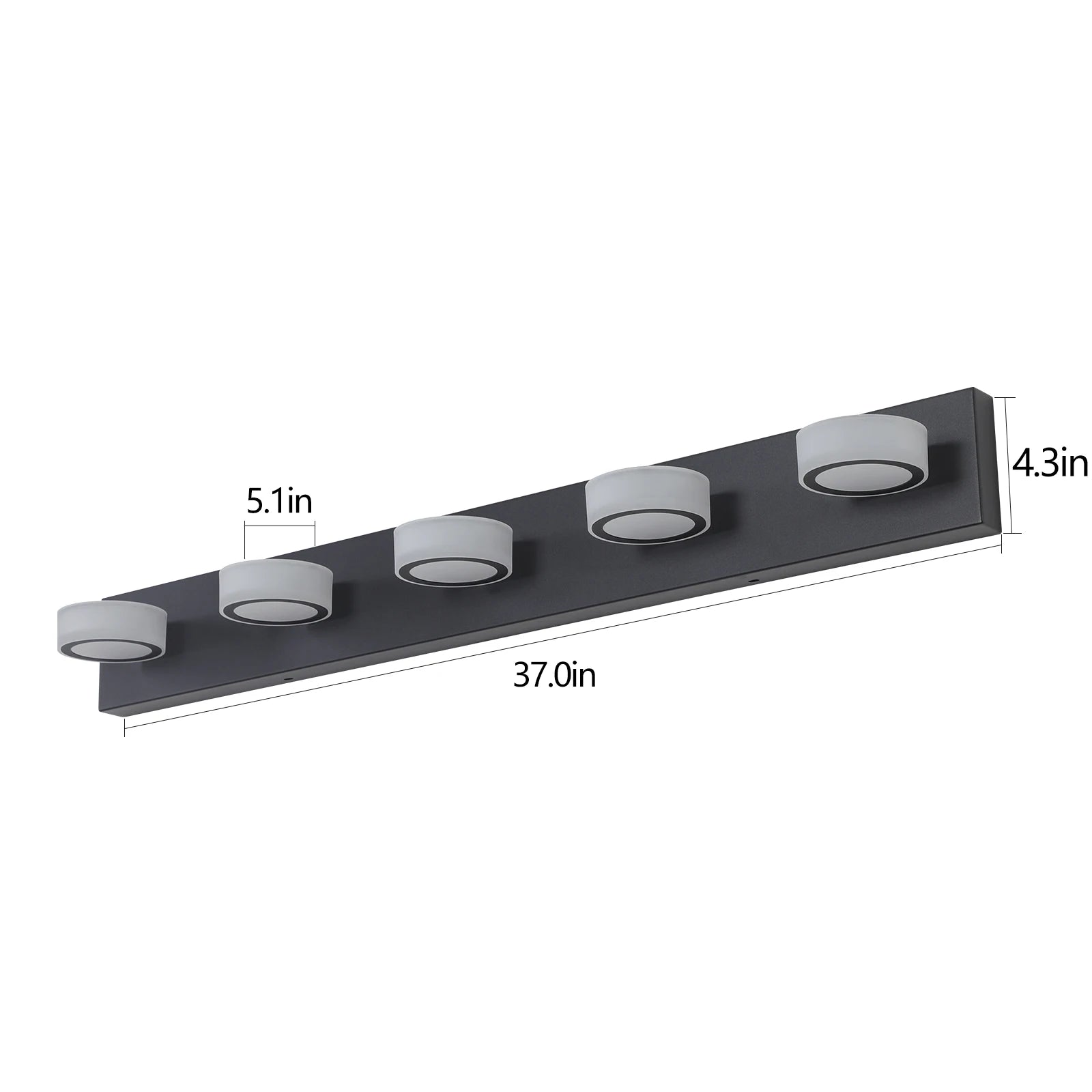 Metal LED Bathroom Vanity & Mirror Light – Modern LED for Bathroom | Oriana Line by Evenlyr