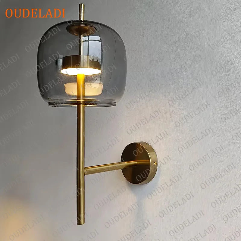 Junia Veil Glass Wall Sconce – product view 2