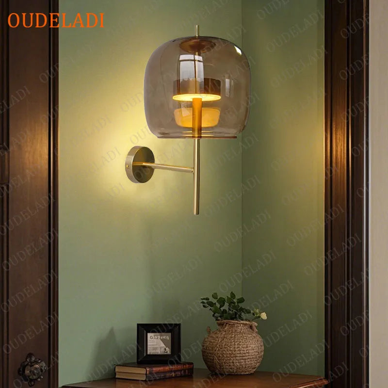 Junia Veil Glass Wall Sconce – product view 4