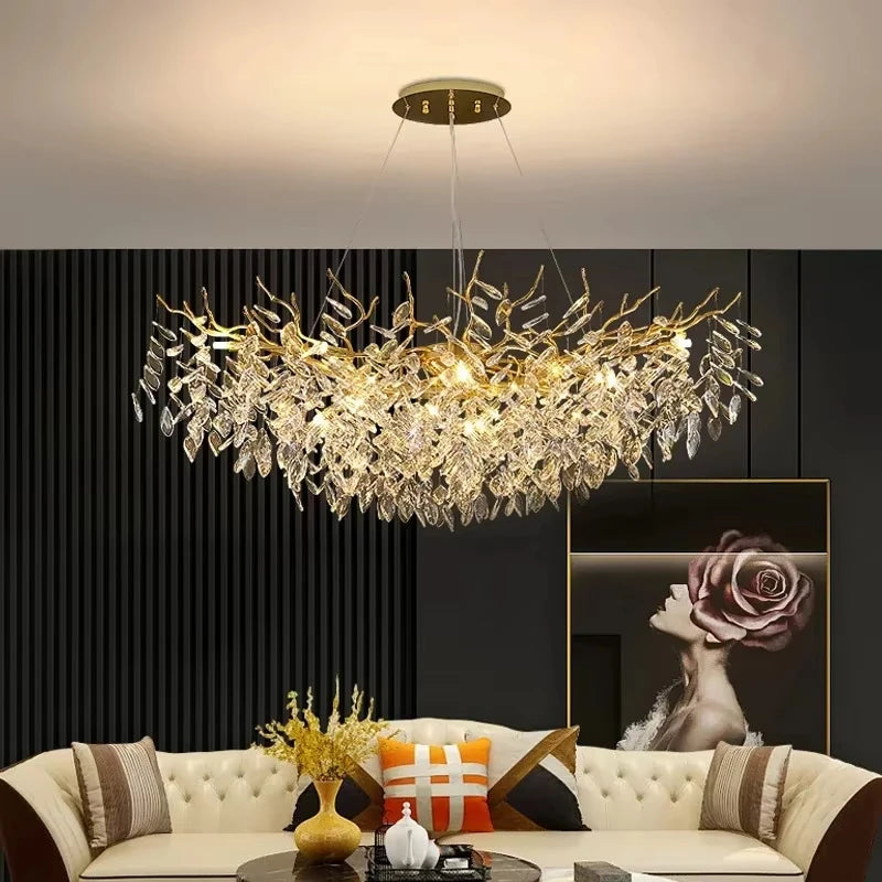 Iris Fold Crystal Chandelier – Art Deco – product detail 2