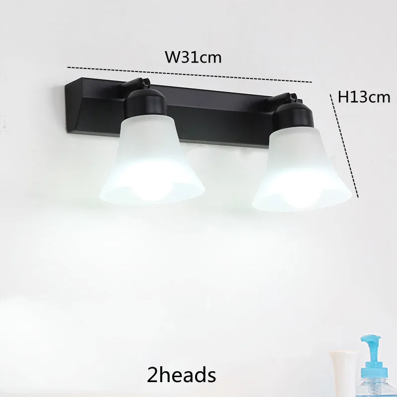 Helios Crystal LED Bathroom Mirror Light for Vanity Area – Stainless Steel