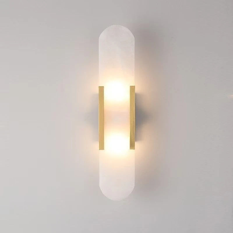Kaia Ribbon Marble Wall Sconce – Nordic – product detail 6