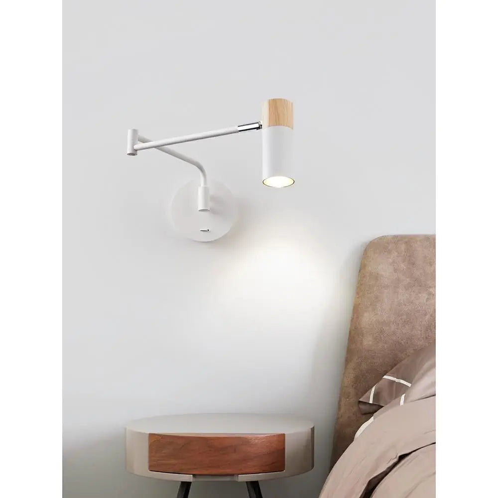 Metal Adjustable Swing-Arm Wall Sconce – Japanese for Bedroom & Bedside, Living Room, Hotel & Hospitality | Lunara Glow by Evenlyr