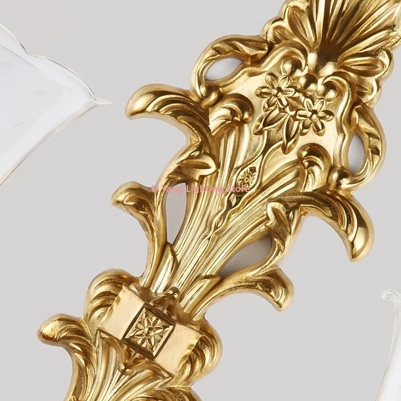 French Vintage Brass Wall Sconce – E14