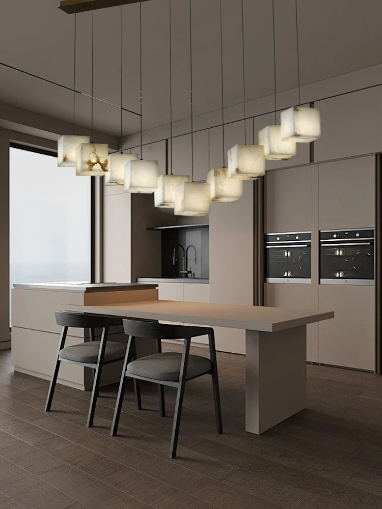 Wren Halo Alabaster Pendant Light – product view 4