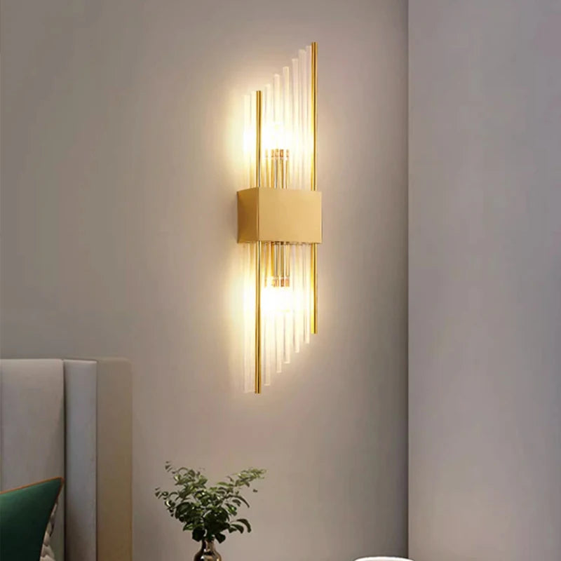 Glass Wall Sconce – Modern Minimalist for Bedroom, Hallway, Bathroom | Mirelle Line by Evenlyr