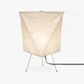 Rice Paper & Wood Floor Lamp – Wabi-Sabi Japanese for Living Room, Bedroom, Reading Corner | Halcyon Orbit by Evenlyr