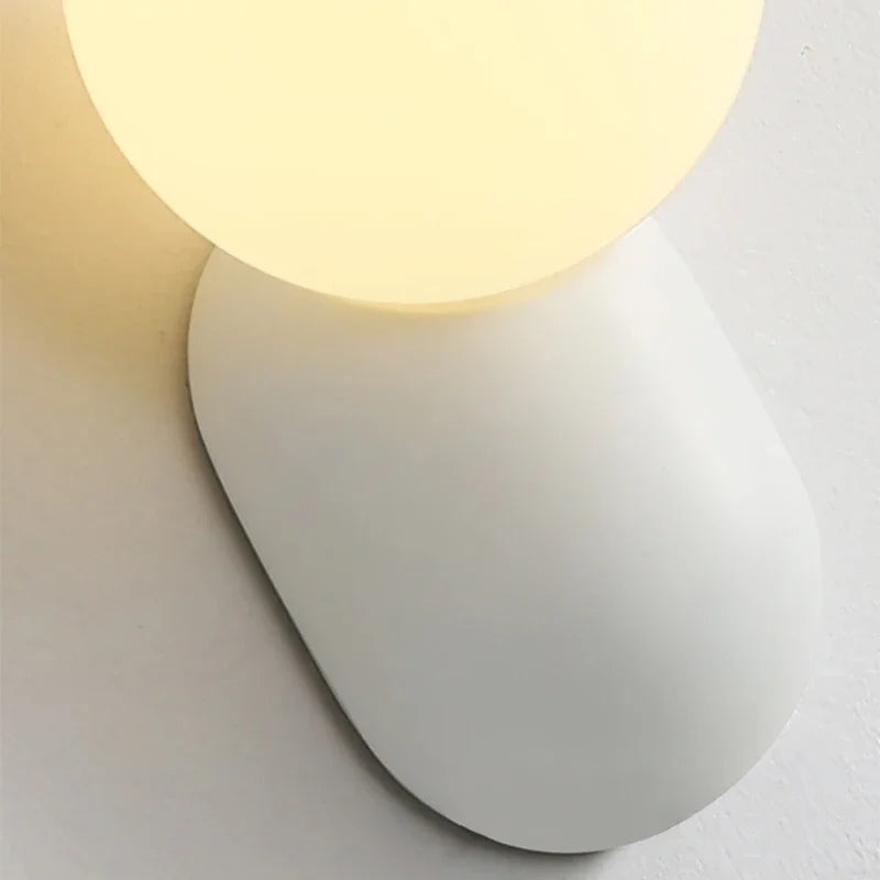 Glass Wall Sconce – Modern LED for Bathroom, Bedroom & Bedside | Amaya Crest by Evenlyr