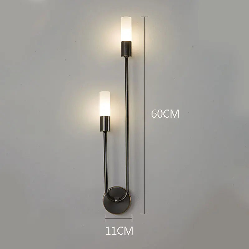 Nordic Brass Dual-Light Wall Sconce – G9