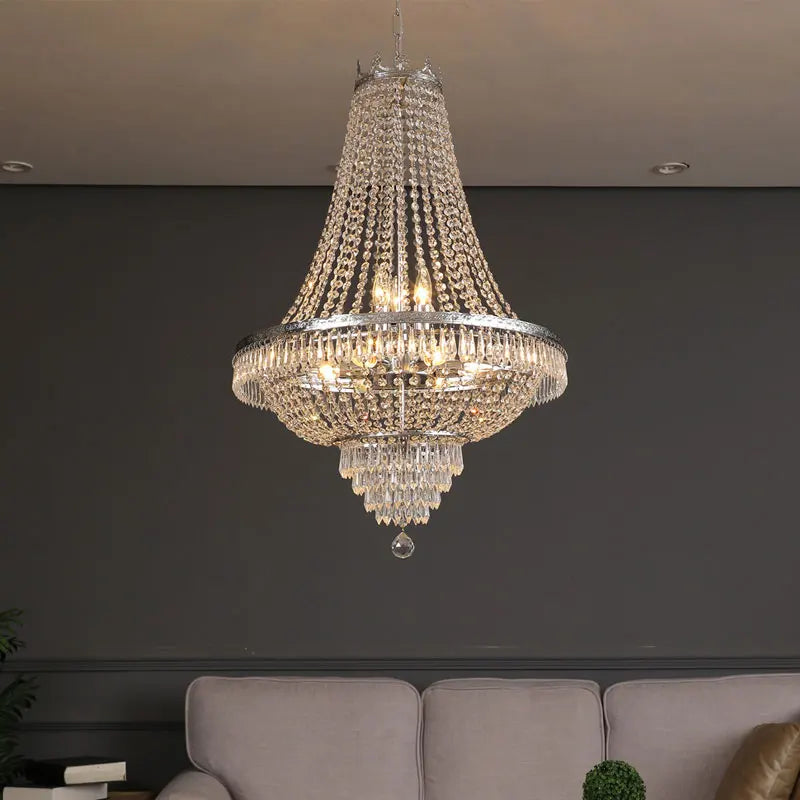 Zorin Arc Crystal Pendant Light – Modern Crystal Pendant Lights for Hotel