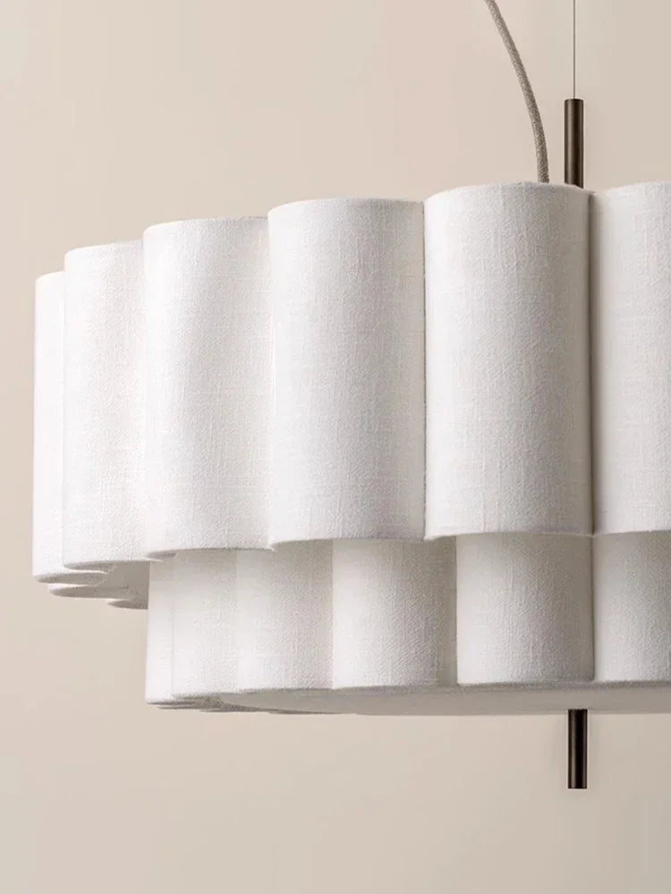 Fabric Chandelier – Wabi-Sabi Japanese for Bedroom & Bedside | Elowen Glow by Evenlyr