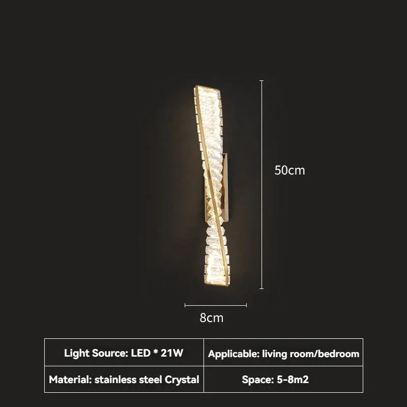 Isolde Veil Crystal Wall Sconce – product view 8