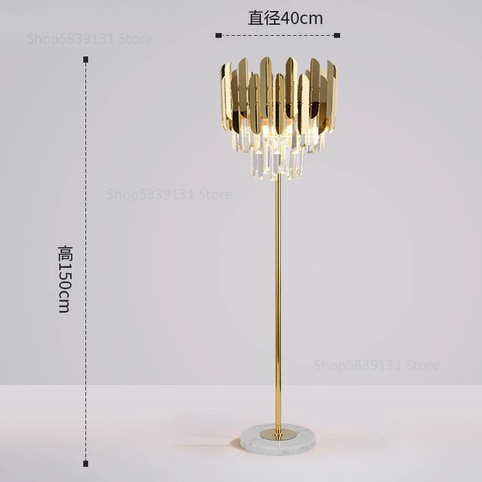 Lune Crown Glass Floor Lamp – Nordic – product detail 11