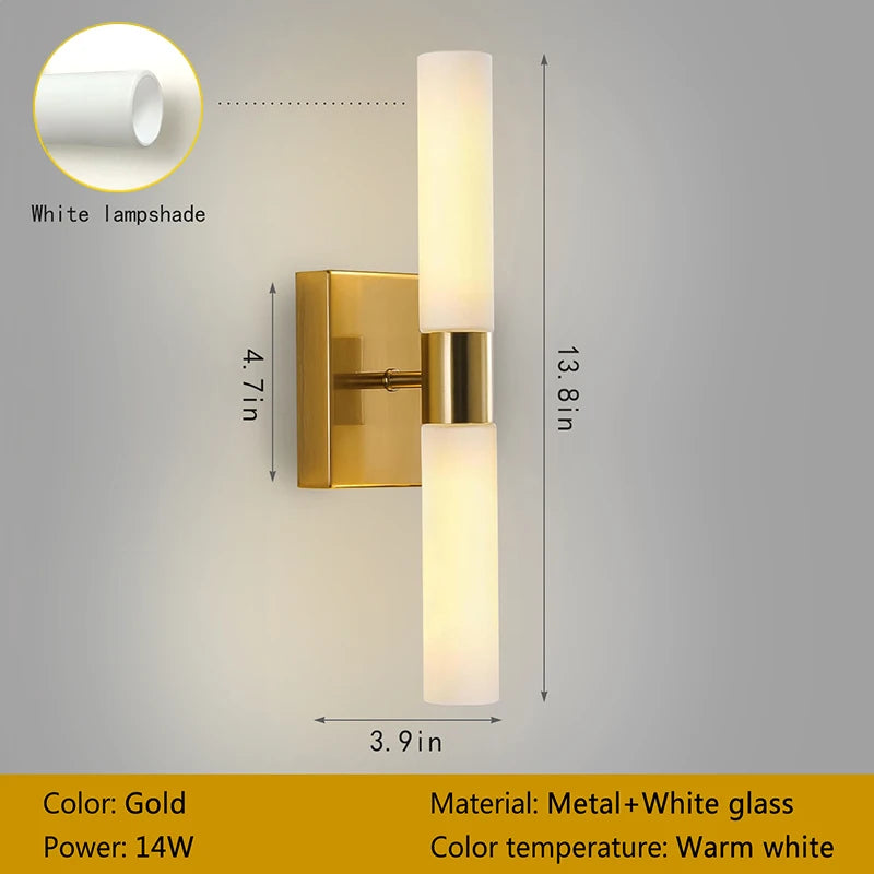Olea Drift Glass Wall Sconce – Modern – product detail 14