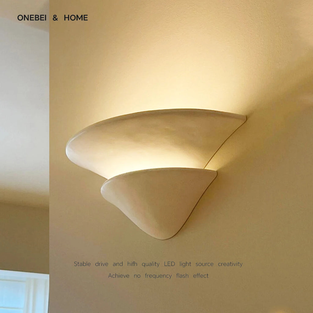 Belluno French Gypsum Wall Sconce for Corridor – Wabi-Sabi – product view