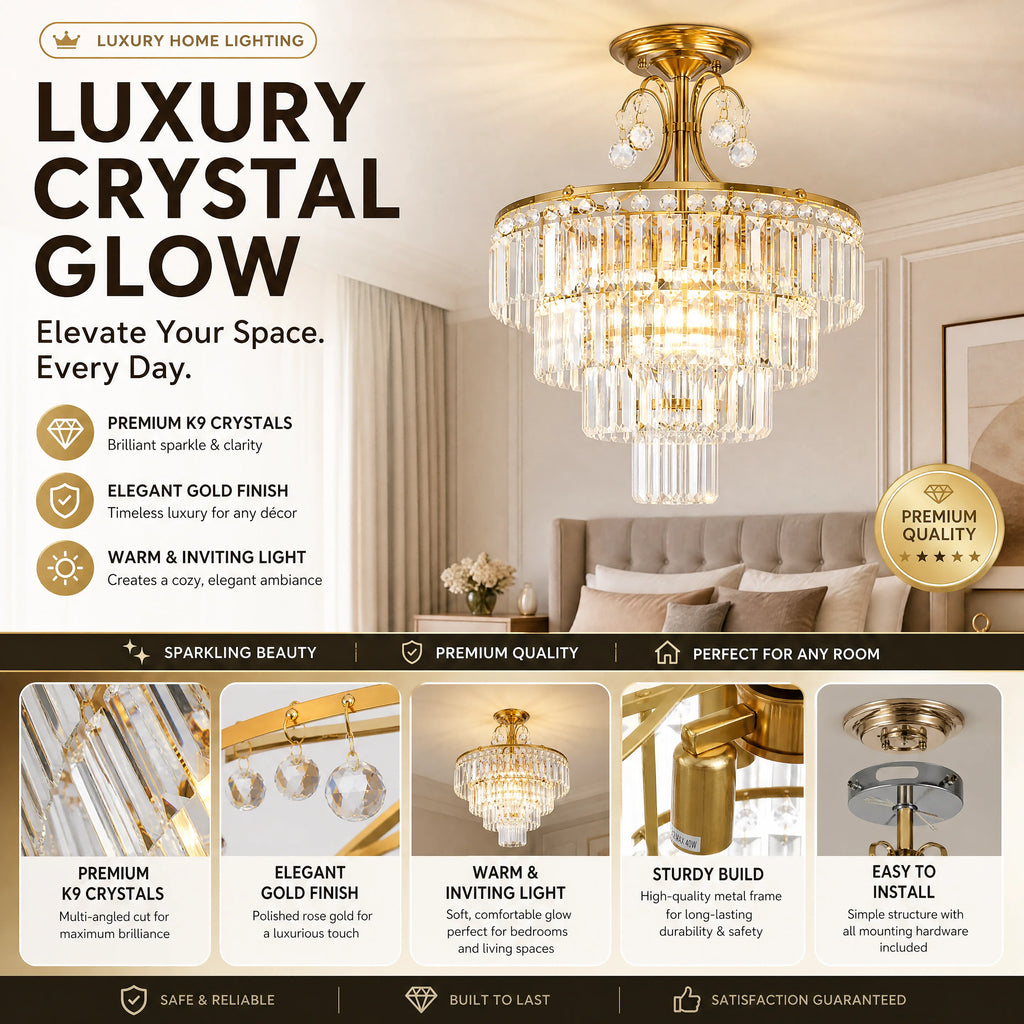 Juniper Round Flush Mount Ceiling Light for Bedroom – Dimmable – detail view 8