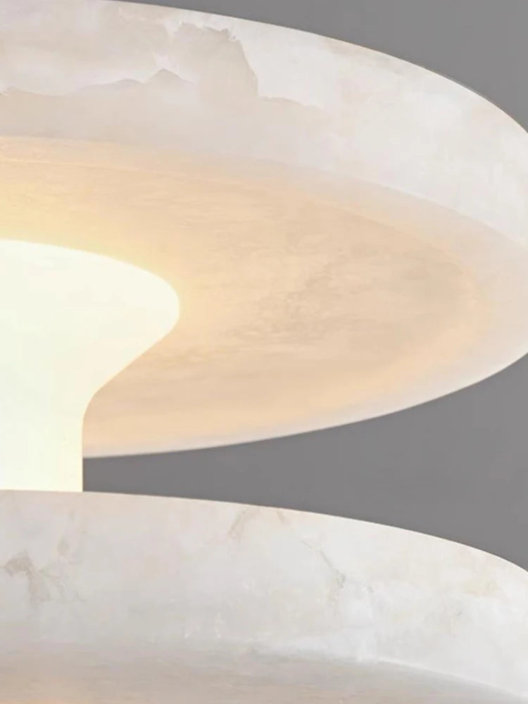 Zorin Halo Alabaster Pendant Light – product view 5
