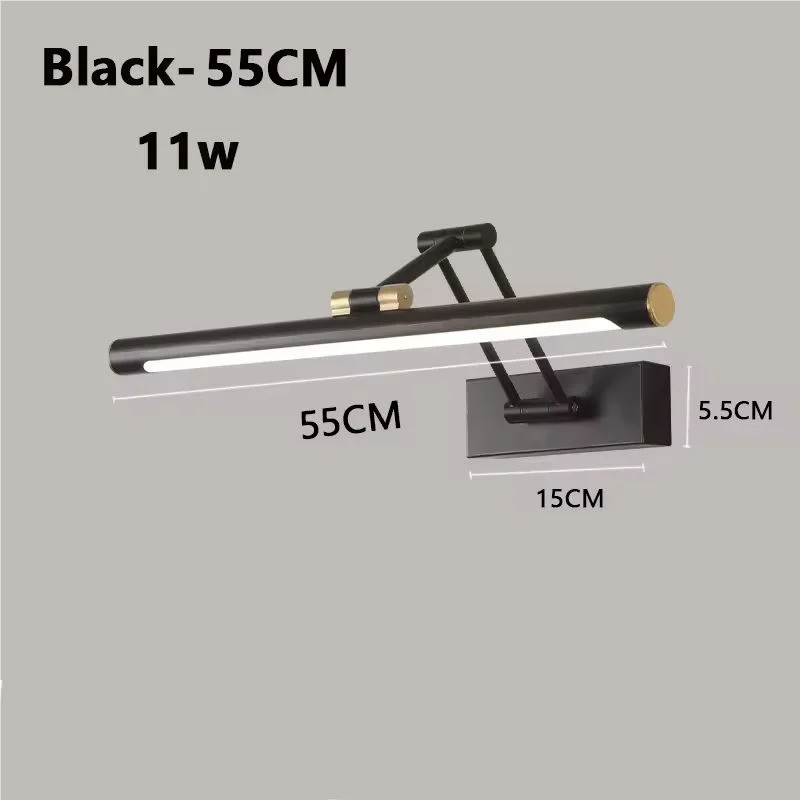 Juniper Foldable LED Vanity Mirror Light for Bathroom – detail view 9