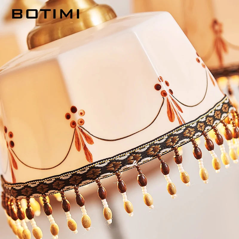 Kensley Brass Wood Chandelier for Dining Room – Bohemian