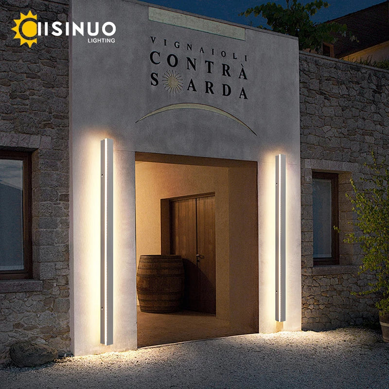 Kensley Linear Motion Sensor Outdoor Wall Light for Villa Exterior – IP65 – detail view 4