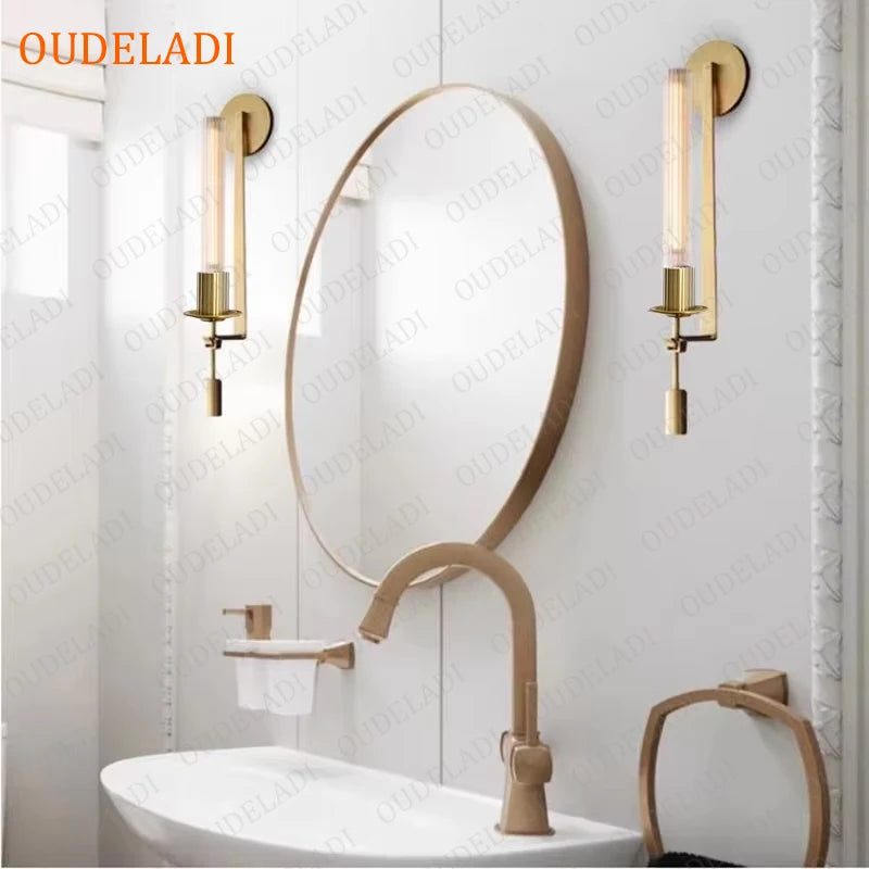 Nordic Brass Outdoor Wall Light – detail view 3