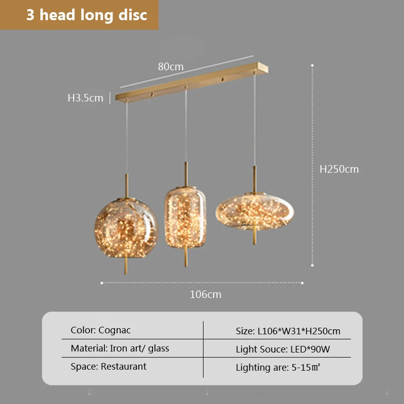 Arco Form Glass Chandelier – Nordic – product detail 15