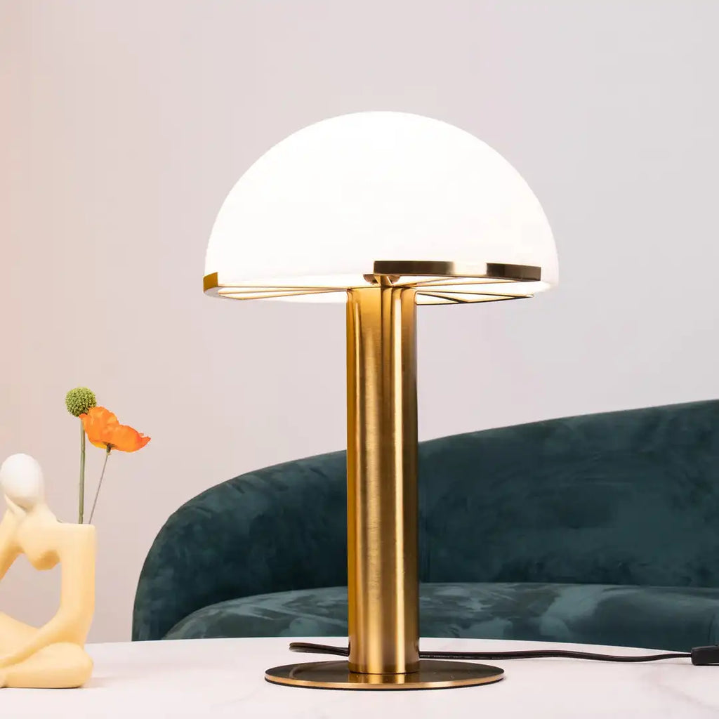 Marble & Glass Table Lamp – Modern Minimalist for Bedside, Desk & Office, Living Room | Lucienne Grove by Evenlyr
