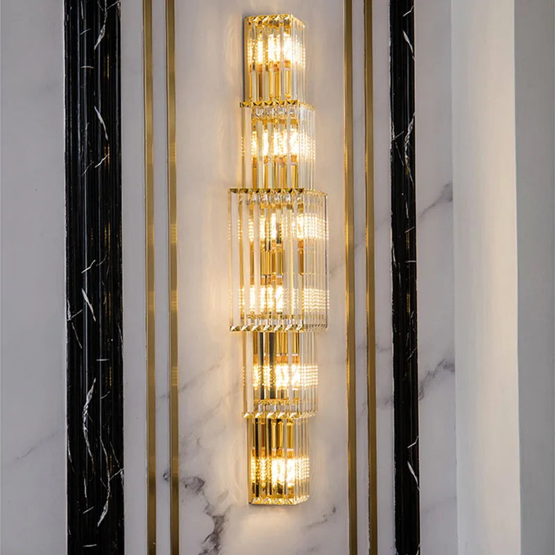 Crystal Wall Sconce – Modern Minimalist for Bedroom, Hallway, Living Room | Thalia Beam by Evenlyr