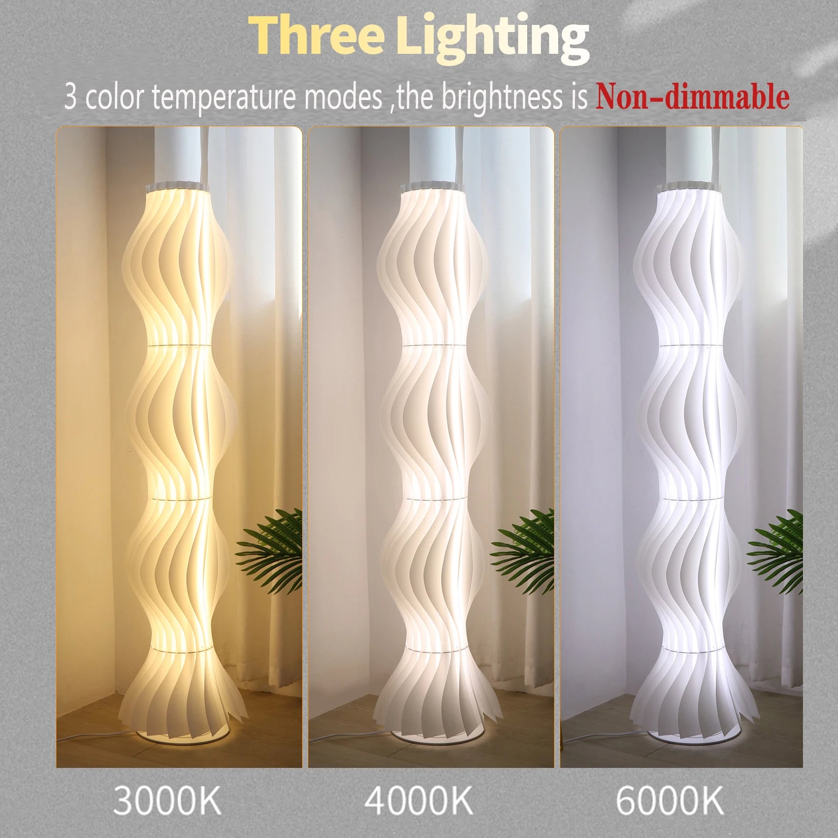 Iris Fold Aluminum Floor Lamp – Dimmable – product detail 6