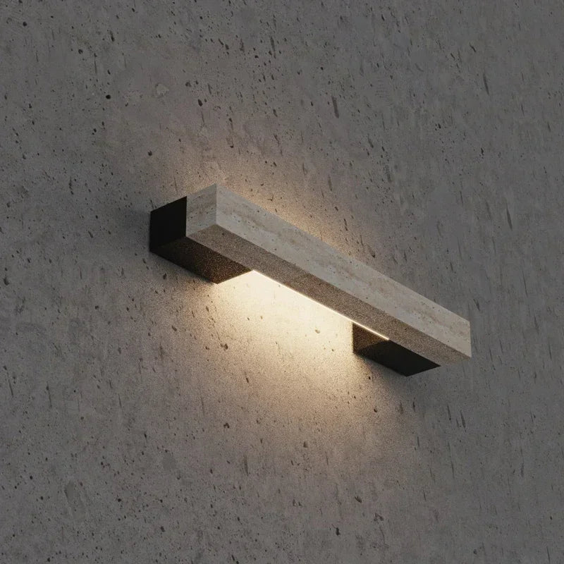 Firenze Wabi-Sabi Stone Outdoor Wall Sconce for Villa Exterior – Nordic