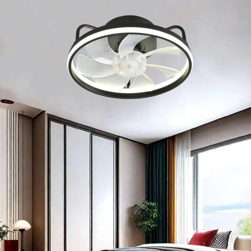 Ilaria 6-Speed Timer Ceiling Fan Light for Attic – DC Motor Remote