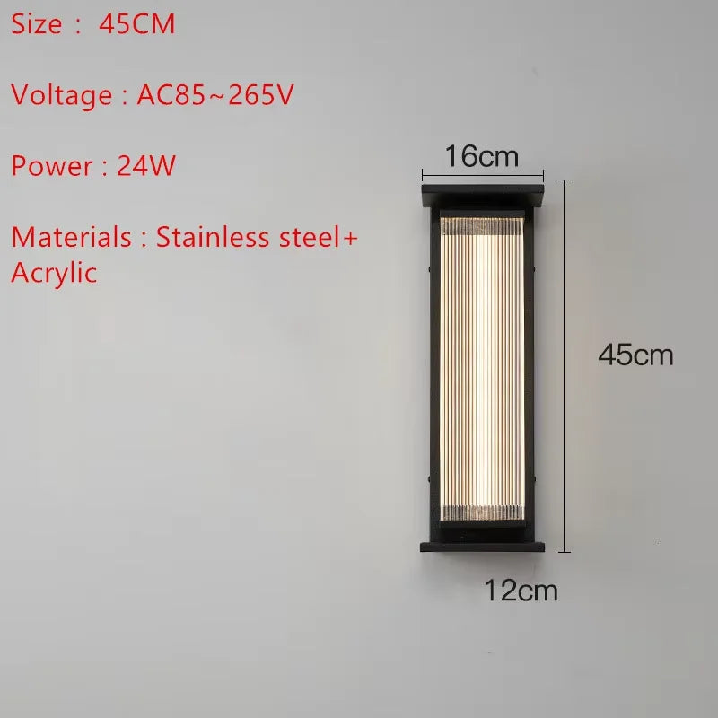 Tivoli IP65 Solar Outdoor Wall Light for Exterior Wall