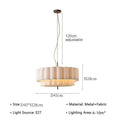 Fabric Chandelier – Wabi-Sabi Japanese for Bedroom & Bedside | Elowen Glow by Evenlyr