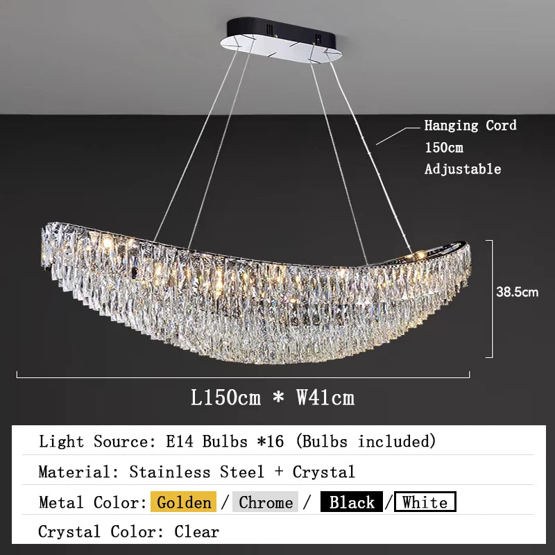 Galen Halo Sculptural Crystal Pendant Light – product view 7